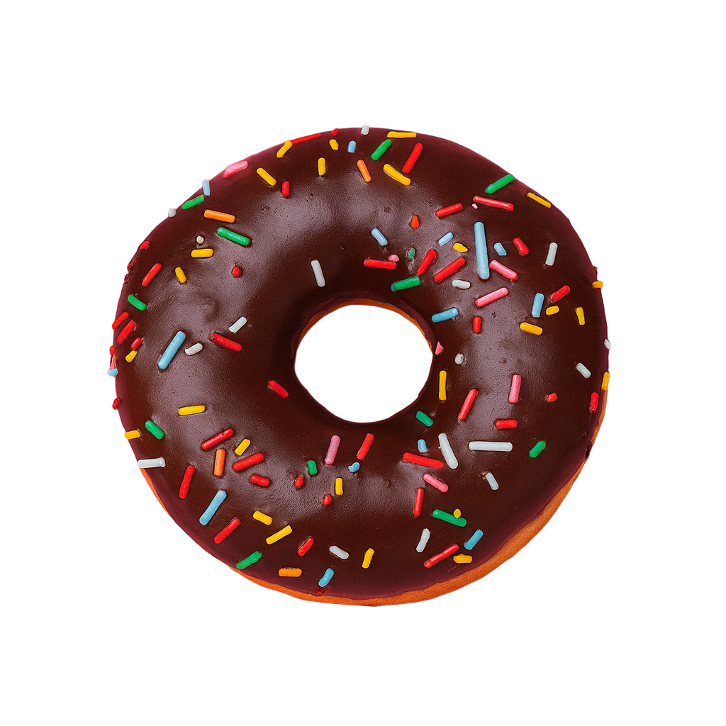 Chocolate Glazed With Sprinkles